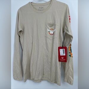 Moosejaw Womens Groovy Critter LS Pocket Tee Sz M